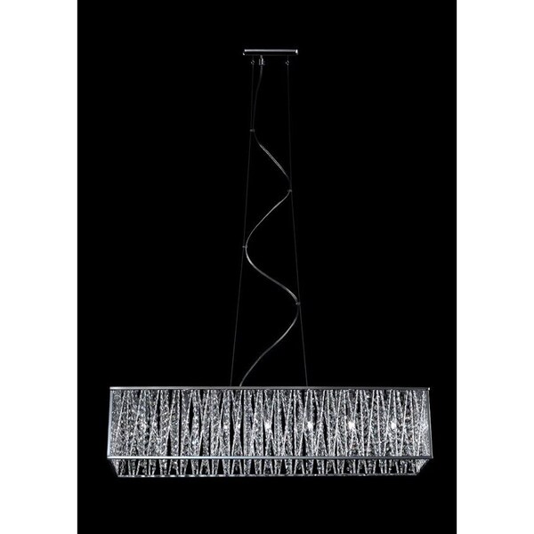 Z-Lite Terra 7 Light Pendant, Chrome & Chrome 872CH-34 - main